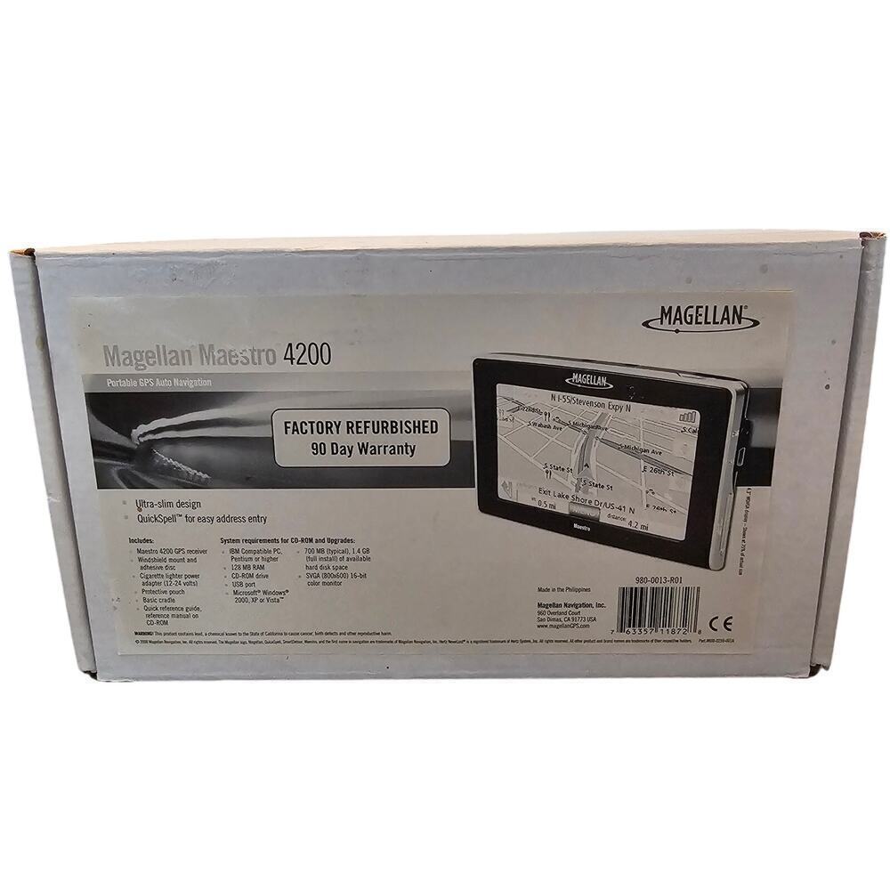 Magellan Maestro 4200 Portable GPS Auto Navigation 4.3" Car Set 2008